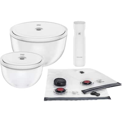 ZWILLING Fresh & Save BOWLS 9-pc Glass Vacuum Bowl Starter Set - Clear