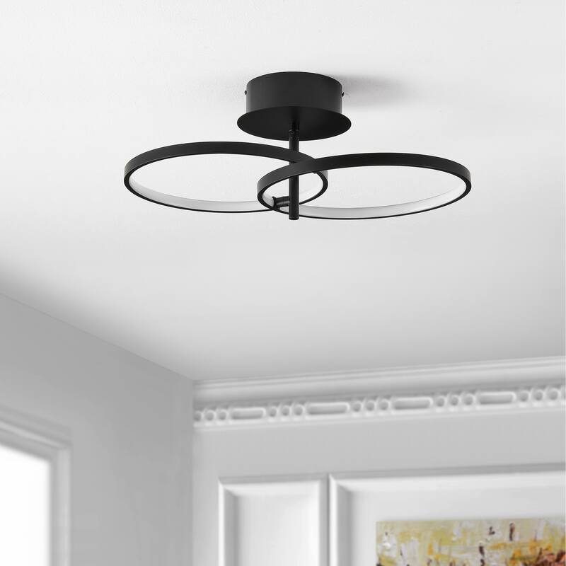 SAFAVIEH Reyah LED 12-inch Flush Mount - 11"W x 11"D x 7"H
