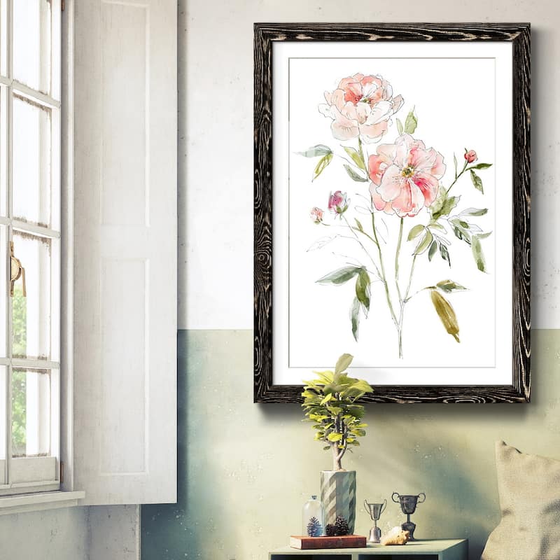 Sketchbook Cottage Rose I-Premium Framed Print - Ready to Hang