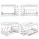 preview thumbnail 5 of 18, Merax Wood Full Size Convertible Bunk Bed with Storage Staircase