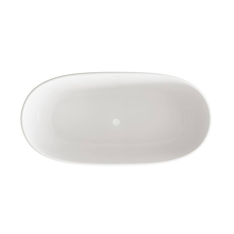 Adler Soaking Bathtub in Glossy White