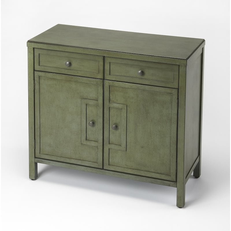 HomeRoots Imperial Green Console Cabinet - 31' X '30' X '14