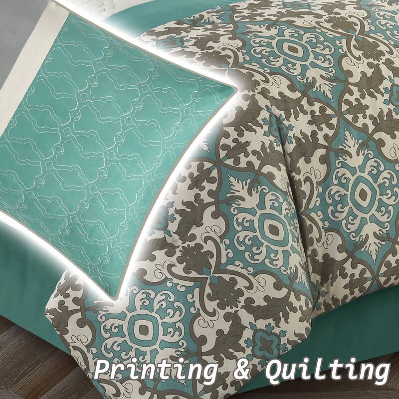 Nanshing Reina Trellis 7 Piece Comforter Set