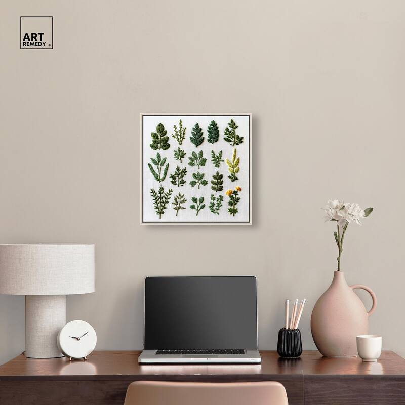 Stitched Sprout II Canvas by Art Remedy
