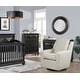 preview thumbnail 6 of 17, The 1st Chair Miley Swivel Glider - Made In USA Millionaire Gray