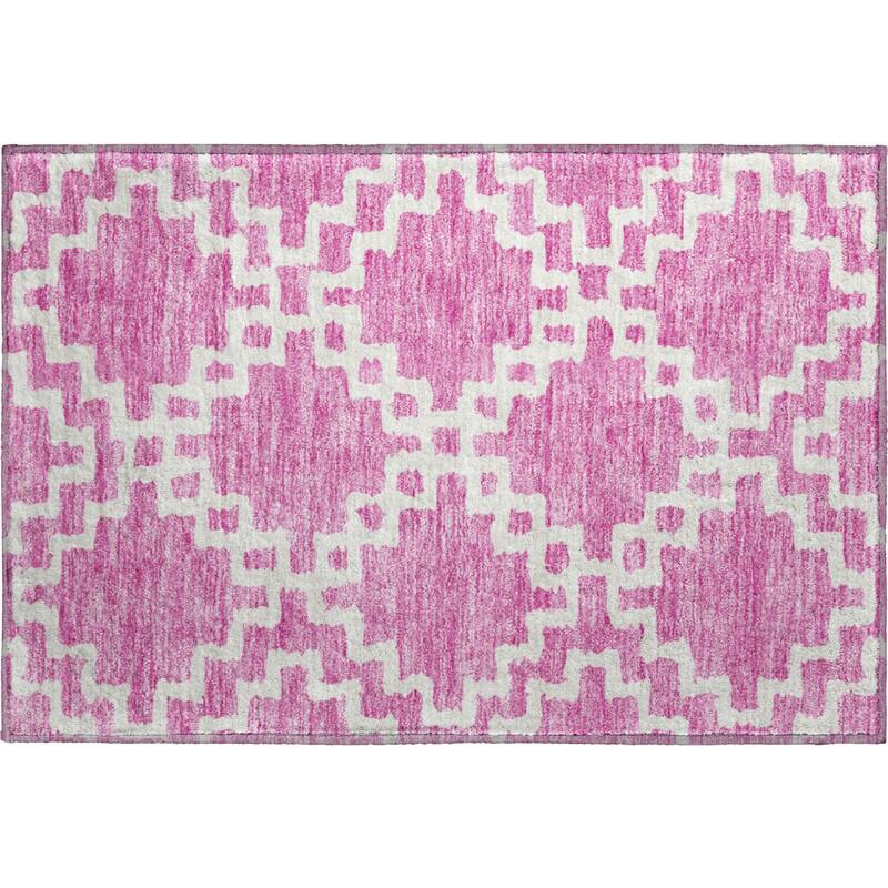 Premium Washable Super Soft Geo Trellis Mayfield Rug