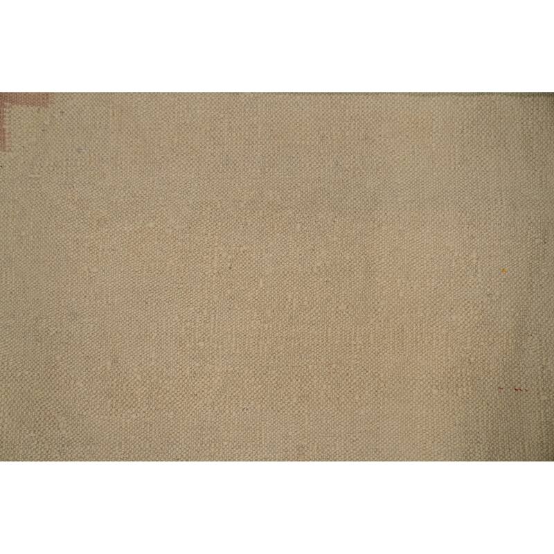 Hand Woven Southwestern Wool Beige Geometric Area Rug - 9' 6'' X 8' 4''