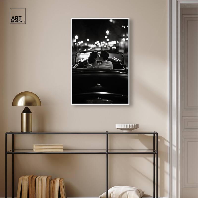 Kiss Me in the Moonlight II Canvas by Art Remedy