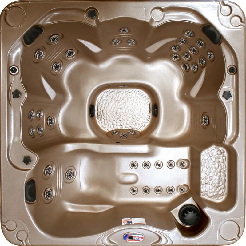 American Spas 6-Person 40-Jet Premium Acrylic Lounger Spa Standard Hot Tub with Ozonator and 5.5kW Heater