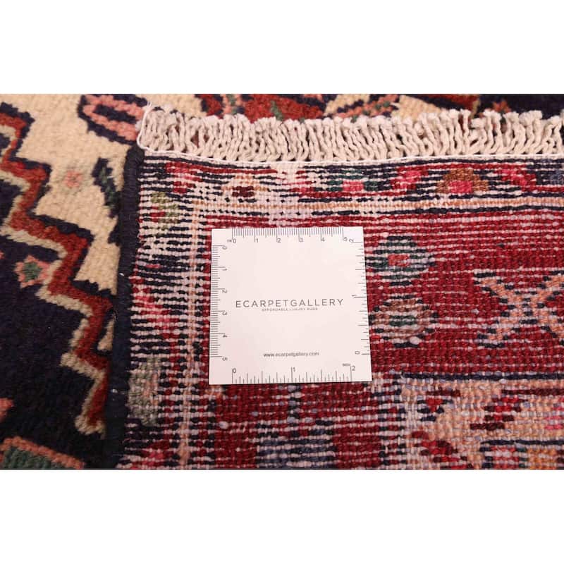 ECARPETGALLERY Hand-knotted Andelz Navy Wool Rug - 3'3 x 8'6