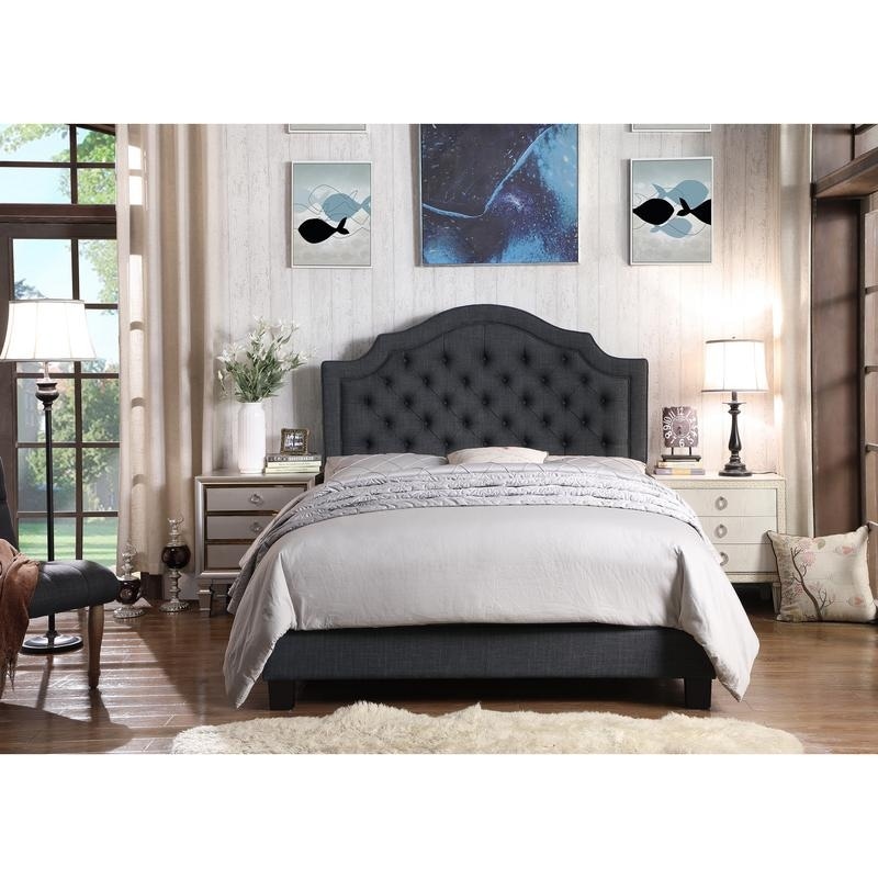 Rosevera Camille Tufted Upholstered Standard Bed King Size