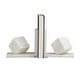 preview thumbnail 10 of 15, White, black or Green CosmoLiving by Cosmopolitan Black Marble Orb Bookends (Set of 2)