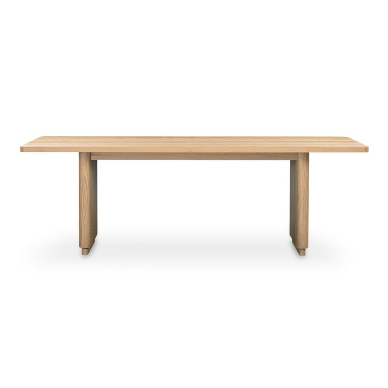 NADAAL STUDIOS Odette Small Dining Table for 6, Rectangular Oak Veneer Top, Scandinavian Style, Brown - Oak - 29.0in H X 39.0in D X 88.0in W