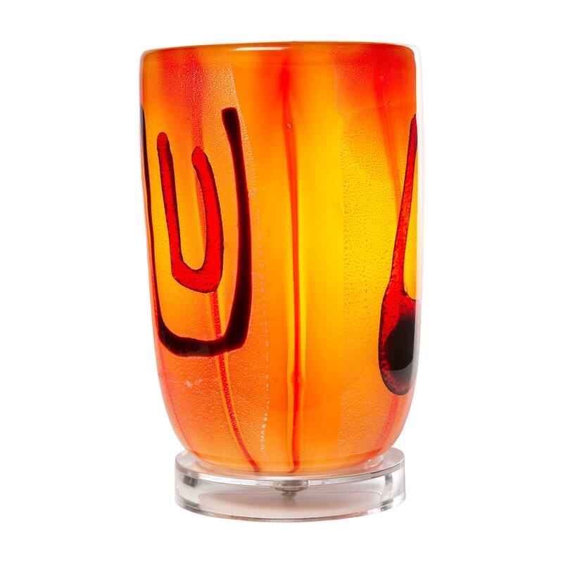 7.75 inches Tall Viscossia Hand Blown Accent Lamp - 7.75 inches Tall