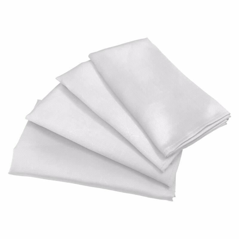 Holiday Matilda Jacquard Fabric 4 Pack Dining Napkin Set - 17"x17"
