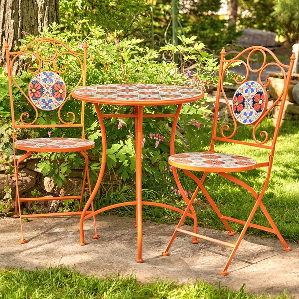 Outdoor table and chairs mosaic outlet