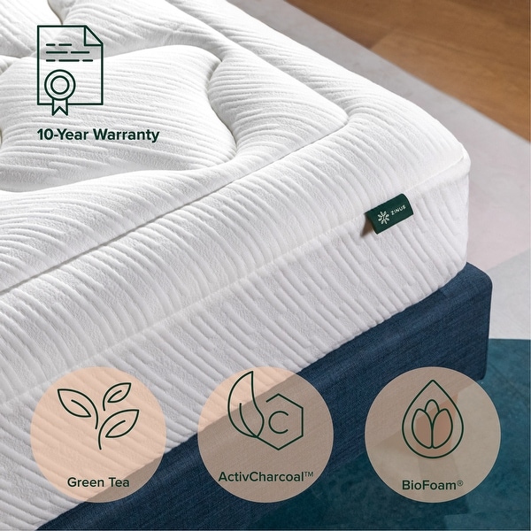 Priage by ZINUS 10 Inch Cloud Memory Foam Mattress - On Sale