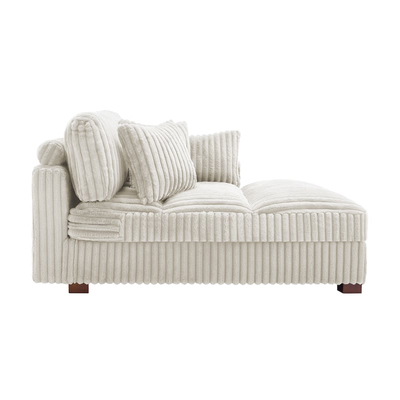 Modern Indoor Chaise Lounge Couch with Pillows