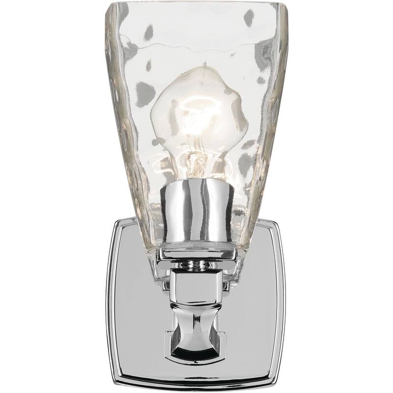 Kichler 55214WTR Marant 10" Tall Bathroom Sconce with Clear Water