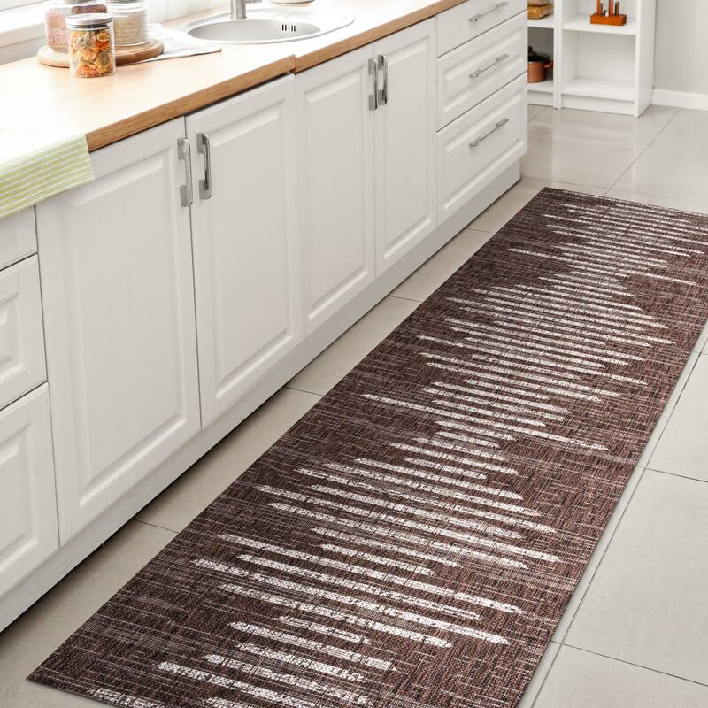 JONATHAN Y Colonia Berber Stripe Geometric Indoor/Outdoor Area Rug