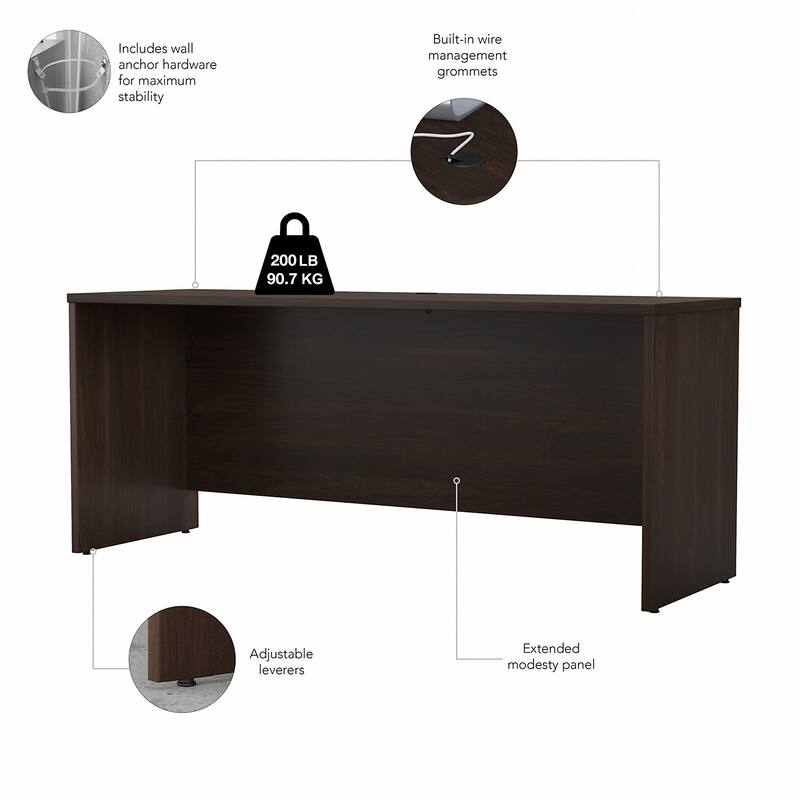 Studio C 72W x 24D Credenza Desk by Bush Business Furniture