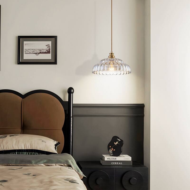 Starsky Modern 1-Light Single Novelty Glass Pendant