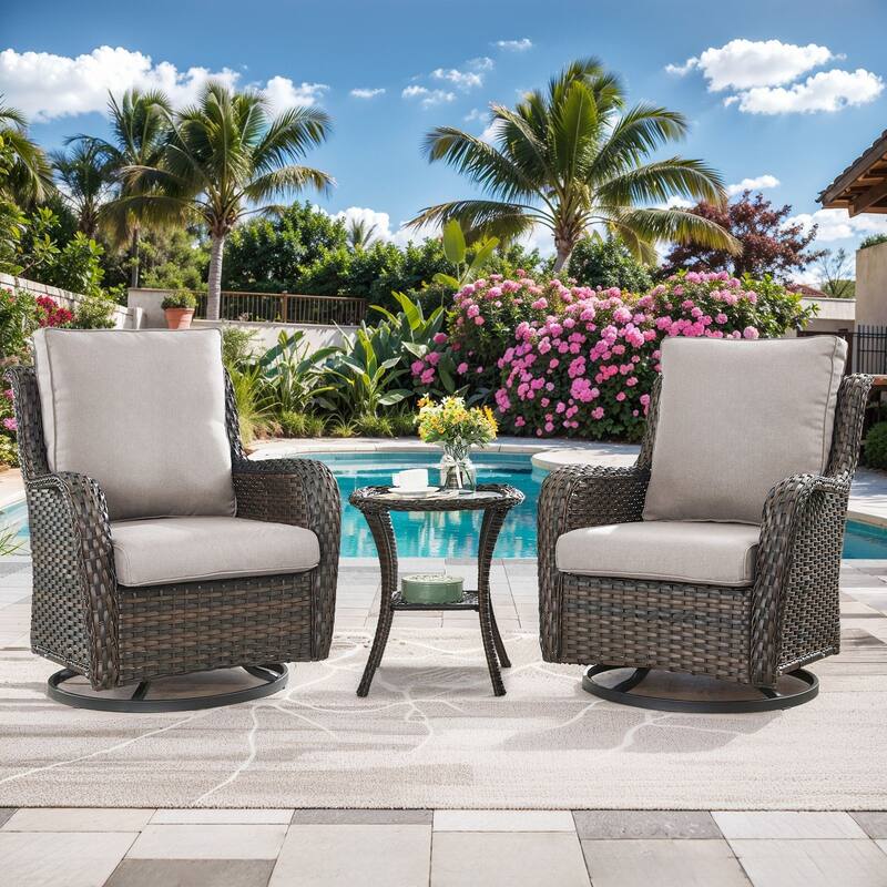 All-Weather Deep Seating Chair Cushions for Patio Chairs