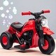 preview thumbnail 11 of 22, 6V Toddler Ride-On Bubble Motorcycle with Music, LED Headlight, 3 Wheels, 2MPH Electric Motorbike for Kids Ages 2-5