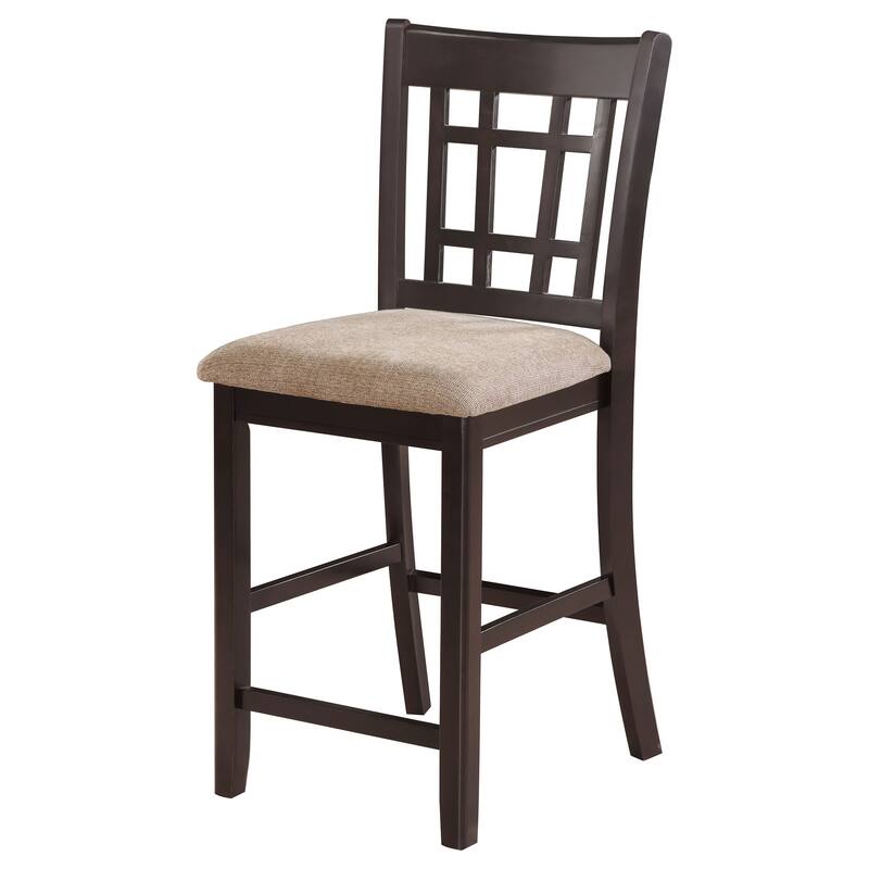 Lavon Wood Lattice Back Counter Height Stools (Set of 2) - 18.50'' x 20.25'' x 41.25''