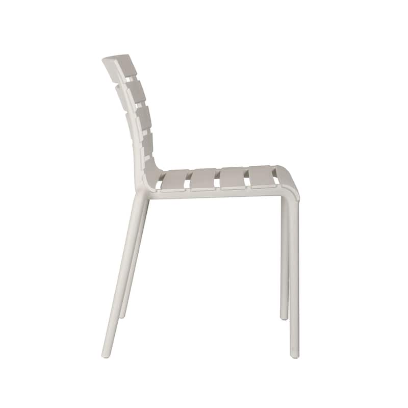 Rylan Stackable Plastic Chair for Indoors or Outdoors - Set of 2
