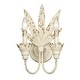 preview thumbnail 9 of 8, Golden Lighting Lillianne 2-light Wall Sconce in Antique Ivory
