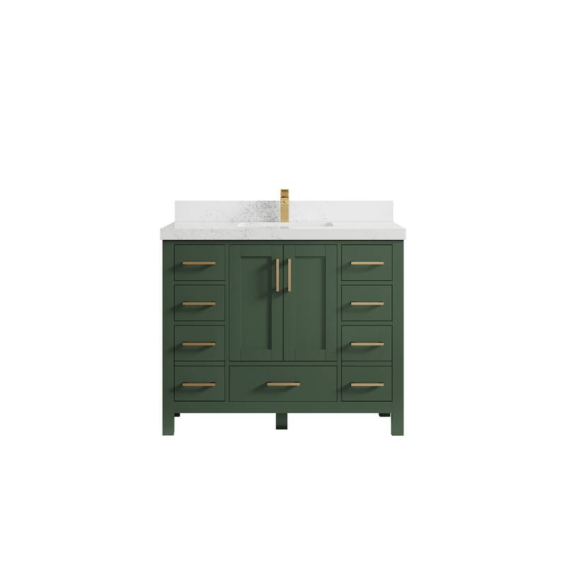 Willow Collections 42 in. W x 22 in. D Malibu Single Sink Bathroom Vanity with Countertop