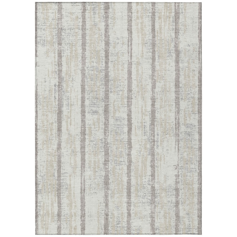 Machine Washable Indoor/ Outdoor Chantille Ombre Stripe Rug