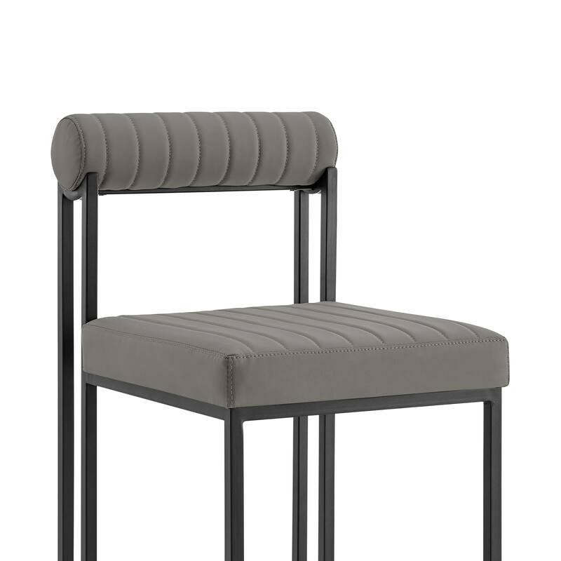 Anastasia Modern Upholstered Metal Dining Chairs - Set of 2