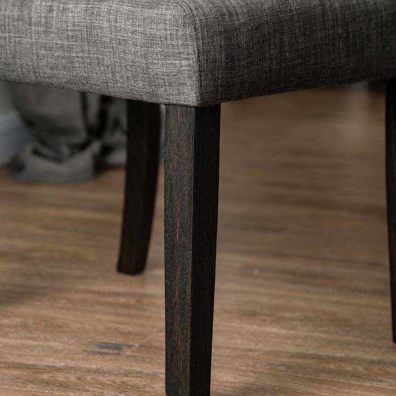 Copper Grove Chalwa Tufted Linen Fabric Dining Chairs (Set of 2)