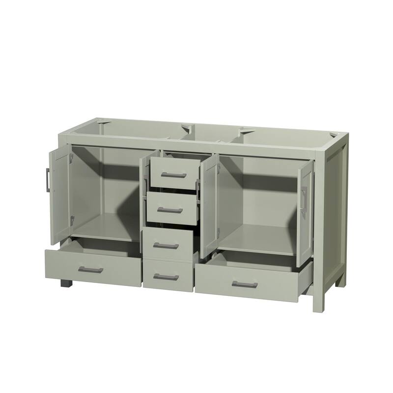 Wyndham Collection WCS141460DSXXMXX Sheffield 60" Double Free Standing