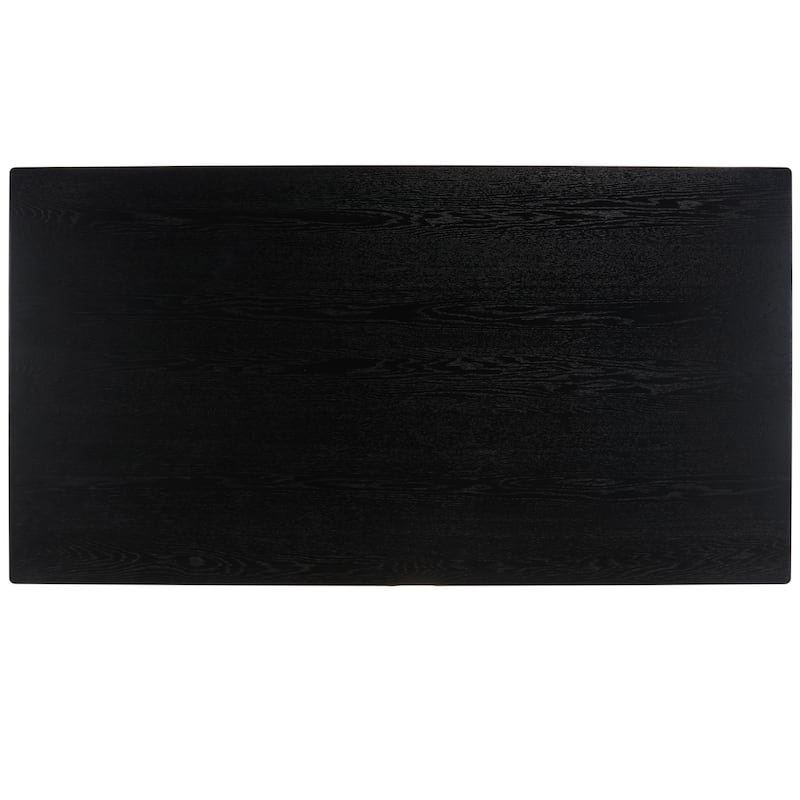 SAFAVIEH Couture Zakira Wood Rectangle Dining Table - 76 In W x 40 In D x 30 In H - 76Wx40Dx30H