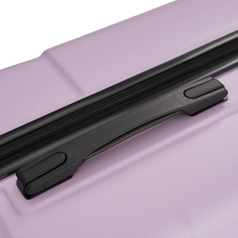 3-Piece, Modern Luggage Sets, Hard-Shell Luggage with Silicone Handles and Combination Lock, for Boarding Travel, Pink Purple