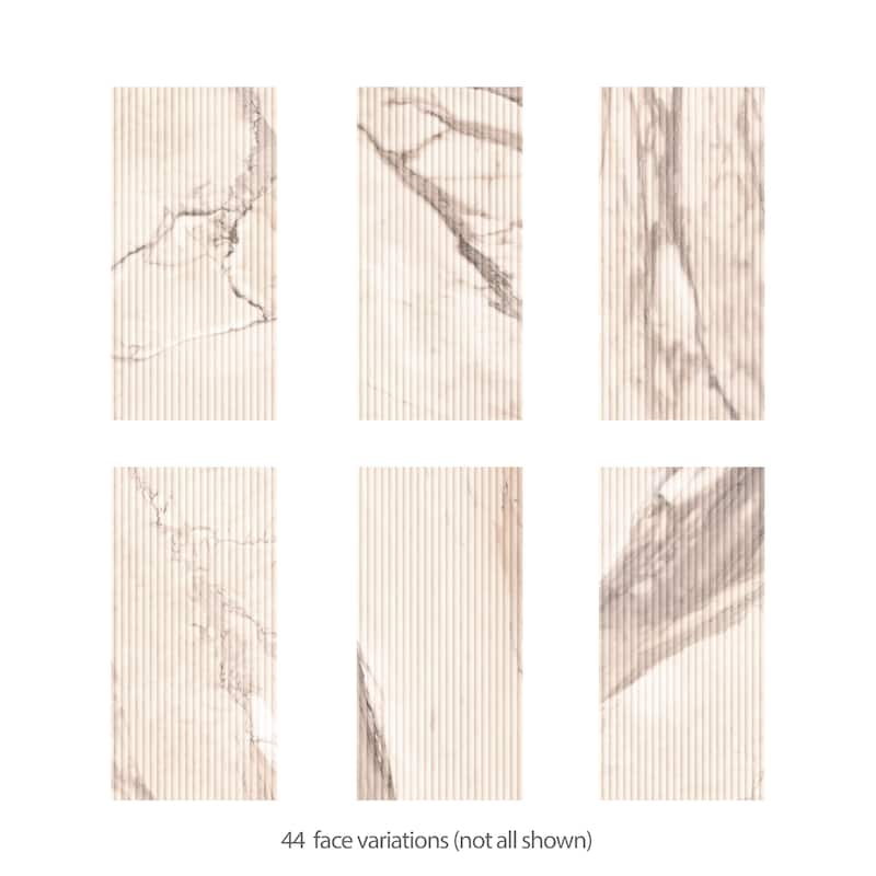 Merola Tile Reve Roseliere Deco Rose 11-3/4" x 23-1/2" Porcelain Wall Tile