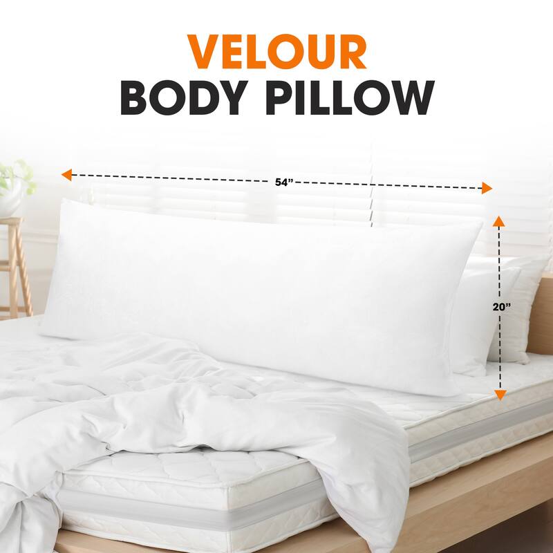 Cheer Collection Velour Body Pillow