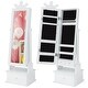 preview thumbnail 9 of 8, 2-in-1 Kids Play Jewelry Armoire with Full Length Mirror and Drawers - 13.5" x 12" x 44.5" (L x W x H)