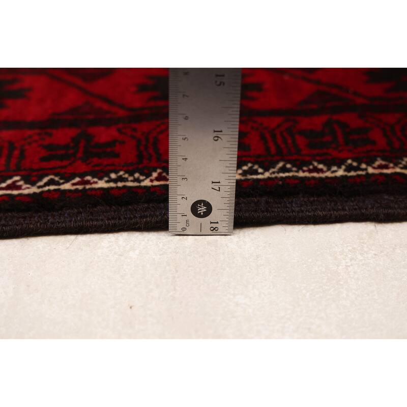 ECARPETGALLERY Hand-knotted Teimani Beige, Red Wool Rug - 3'5 x 6'8