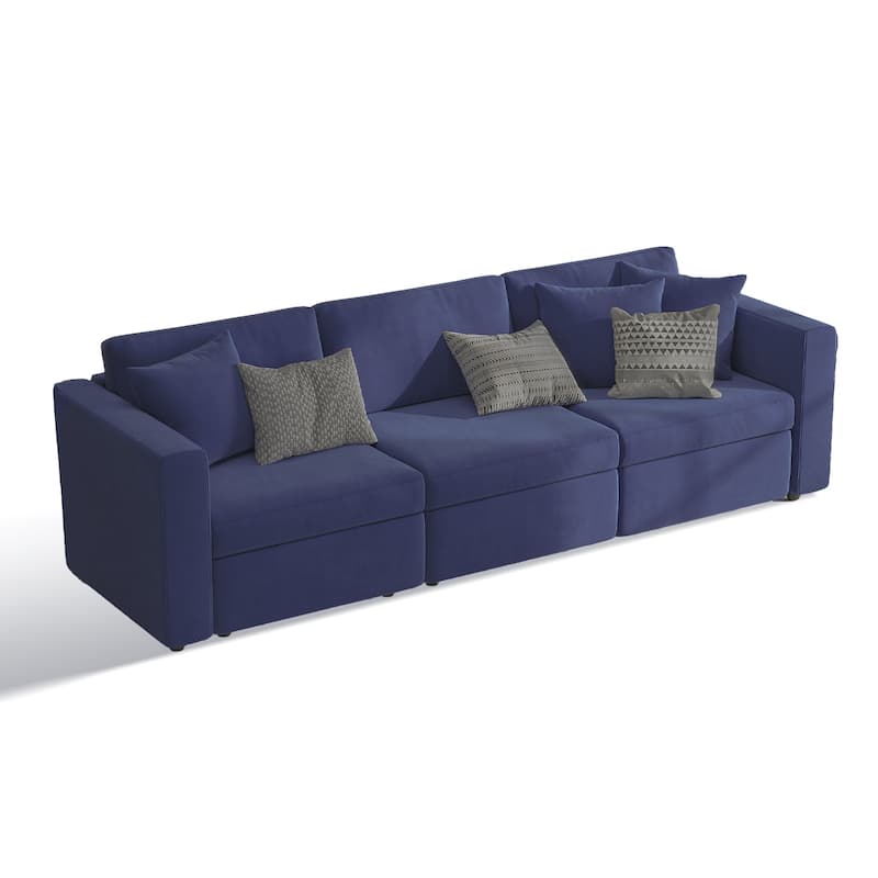 Pocassy Cloud Sofa Modular Sectional Couch with Seat Storage