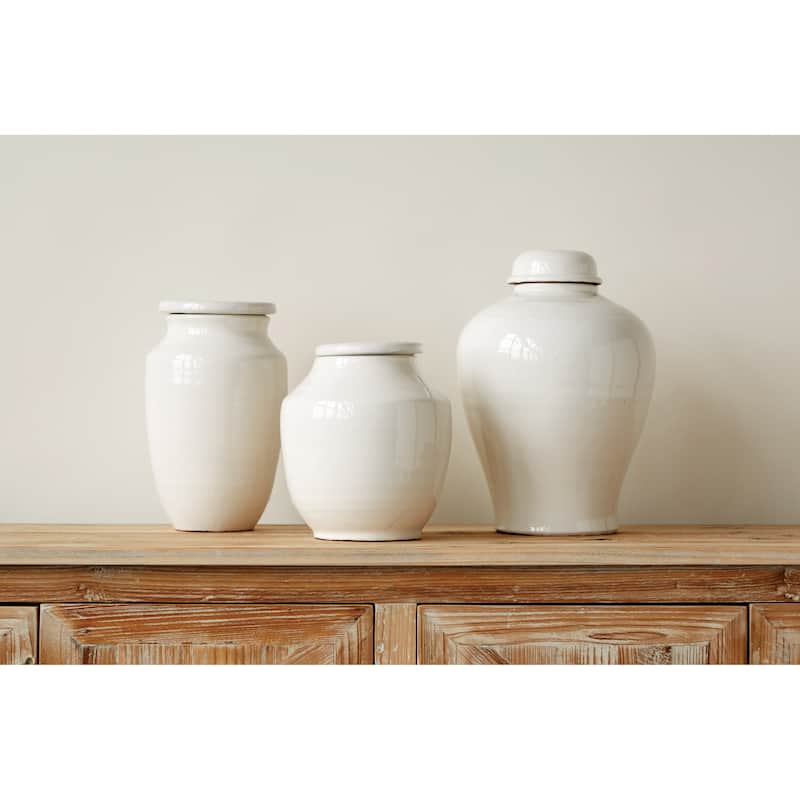 Terracotta Cachepot with Cover Lid