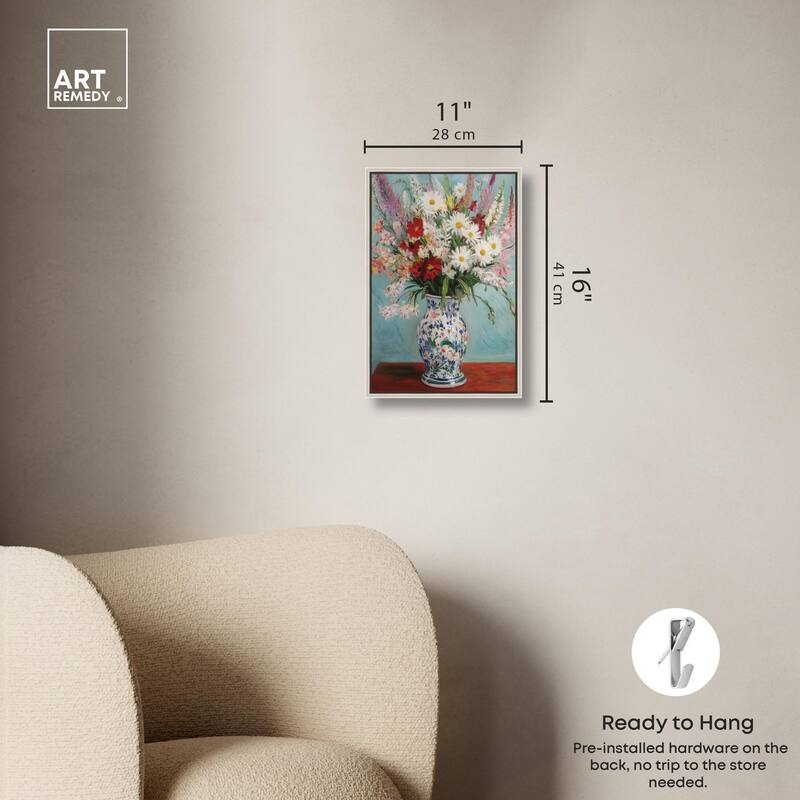 Flowers on a Table Canvas by Art Remedy
