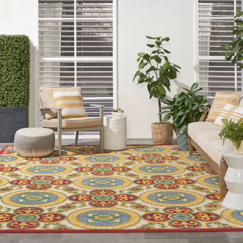Nourison Aloha Indoor/outdoor Geometric Area Rug