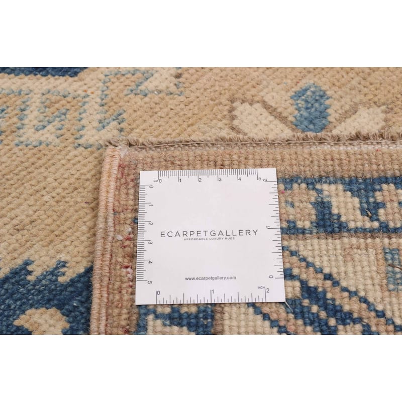 ECARPETGALLERY Hand-knotted Finest Ghazni Beige, Copper Wool Rug - 2'8 x 10'4