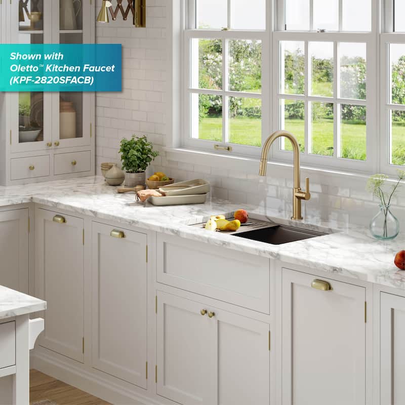 KRAUS Bellucci Workstation Undermount Granite Composite Kitchen Sink