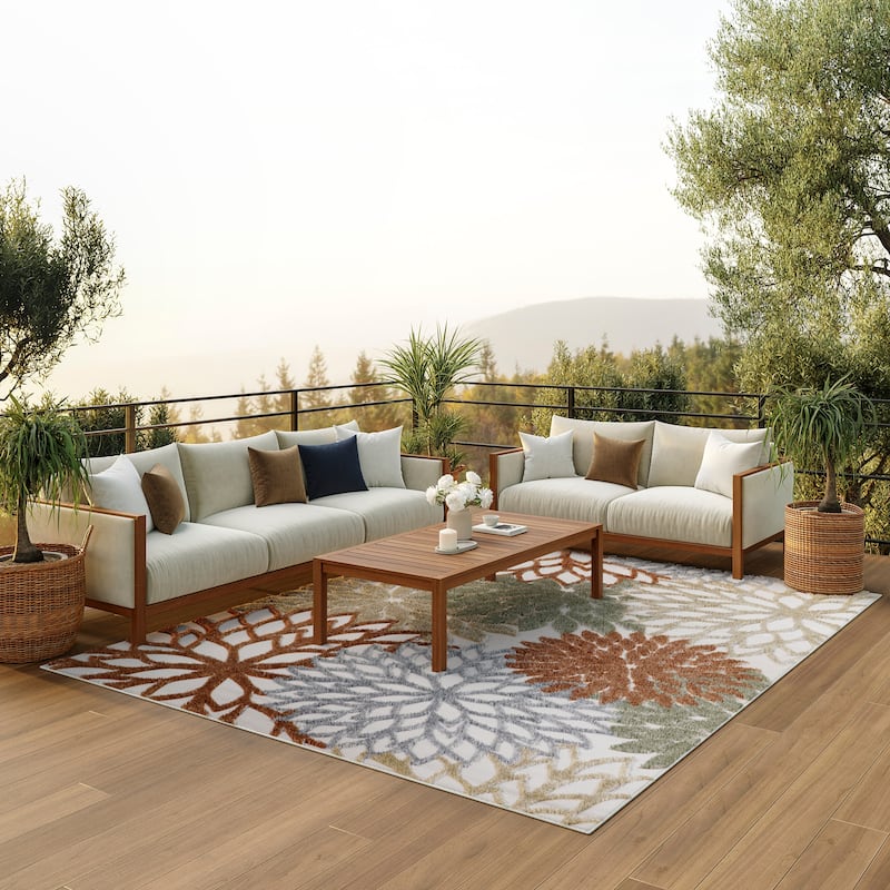 Nourison Aloha Floral Modern, Indoor/Outdoor Area Rug
