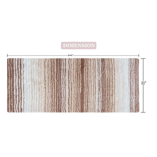 Gradiation Collection Absorbent Cotton Machine Washable Runner Rug
